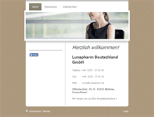 Tablet Screenshot of lunapharm.de